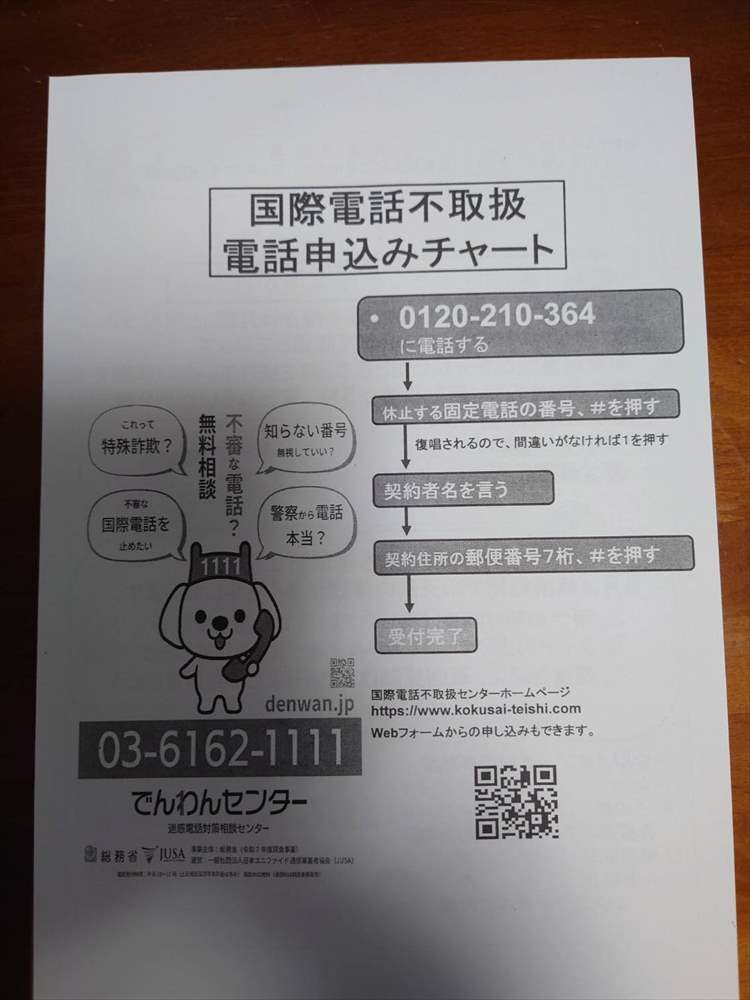 不審な電話無料相談